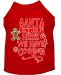 T-shirt Chien Santa - Nous avons des Cookies