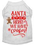 T-shirt Chien Santa - Nous avons des Cookies
