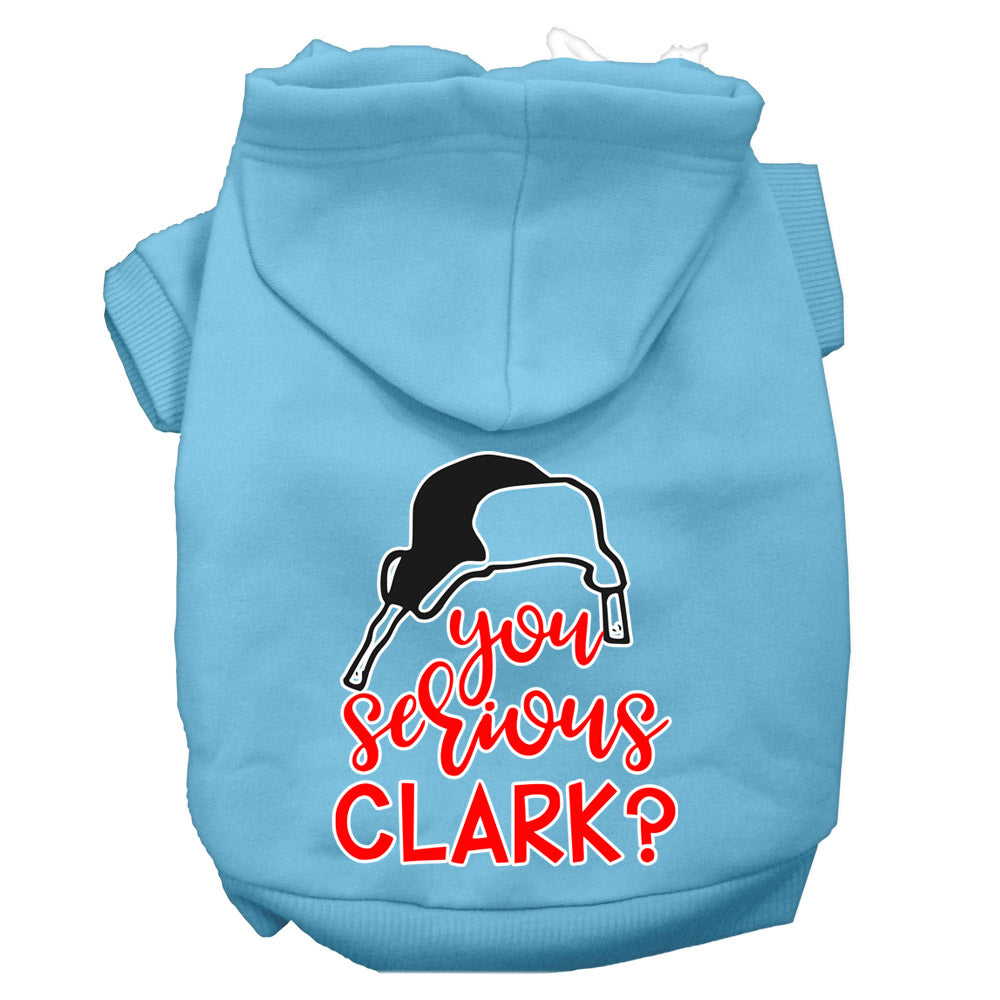 Sweat à Capuche Chien Tu Es Sérieux Clark