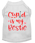 T-shirt Chien Cupidon est mon meilleur ami - Blanc