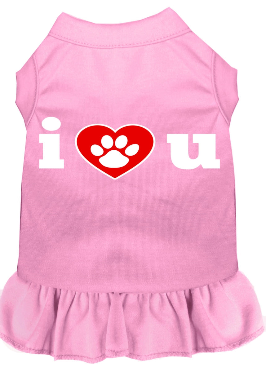 Robe imprimée Mirage Animal 58-09 MDLPK I Heart You, Rose clair