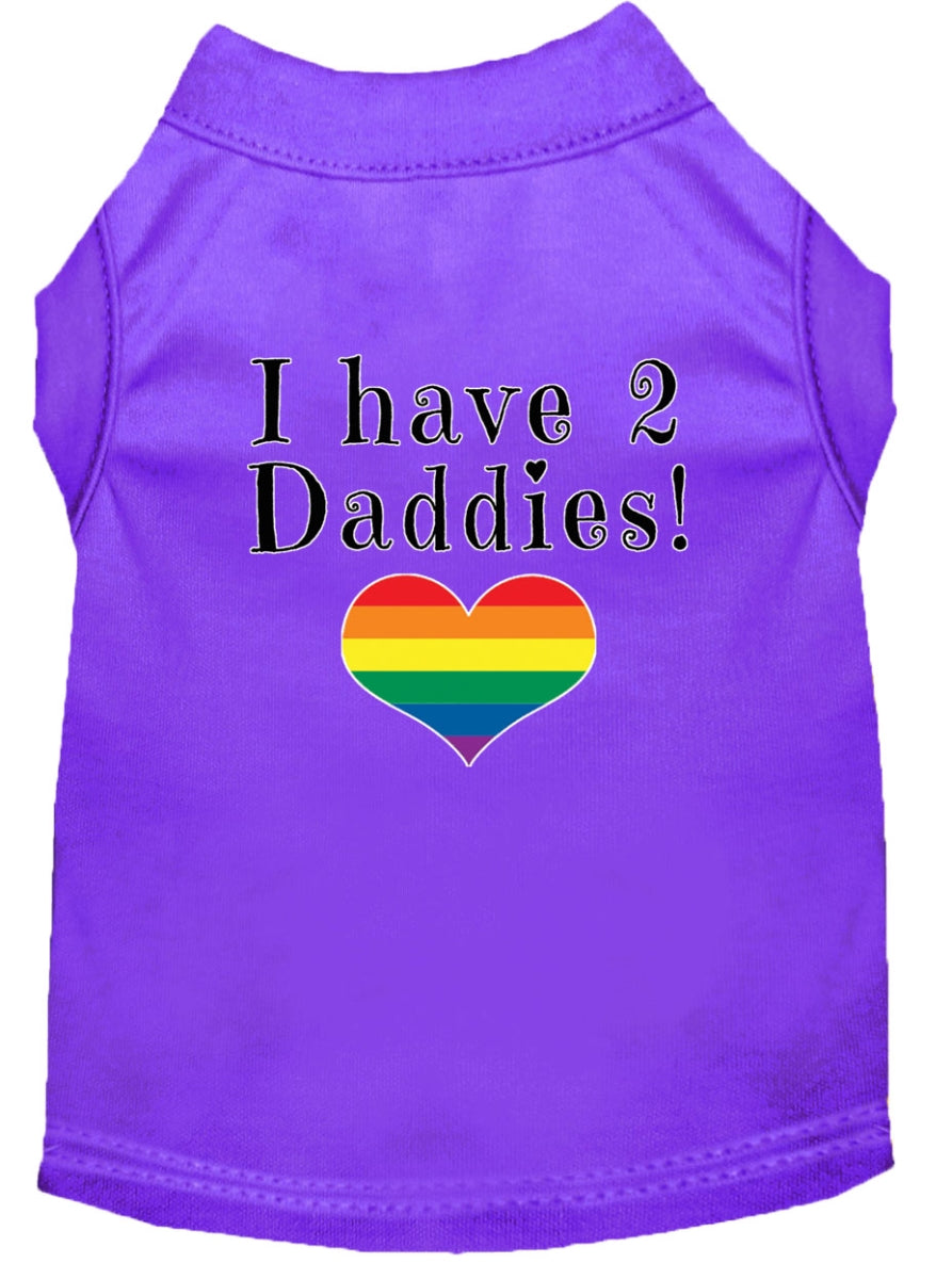 T-shirt Chien 'J'ai 2 Papas'