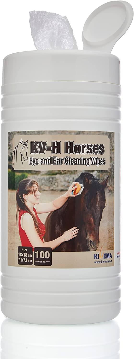 Lingettes pour les yeux, les oreilles et les zones sensibles des chevaux