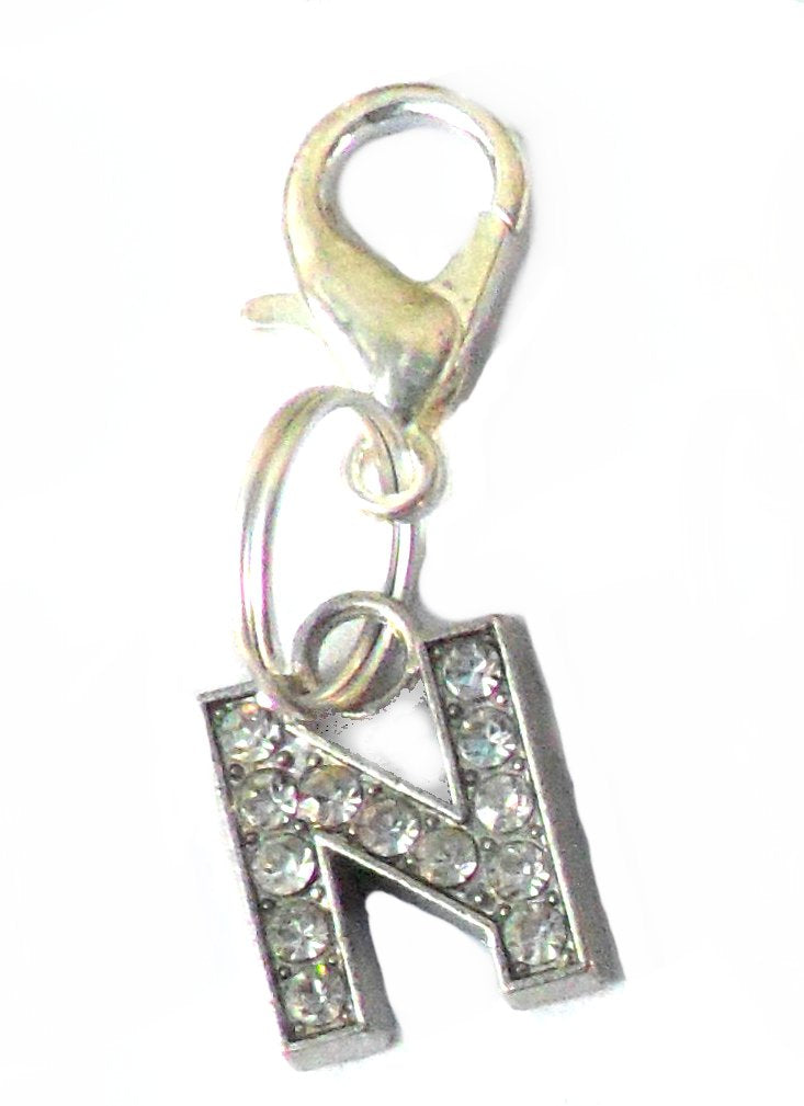 A-Z Crystal Letter Animal Charms