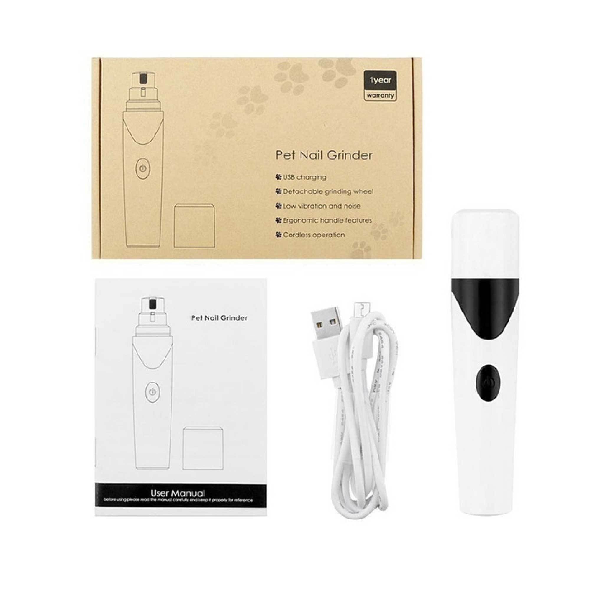 Meuleuse à Ongles Électrique Rechargeable pour Chiens et Chats