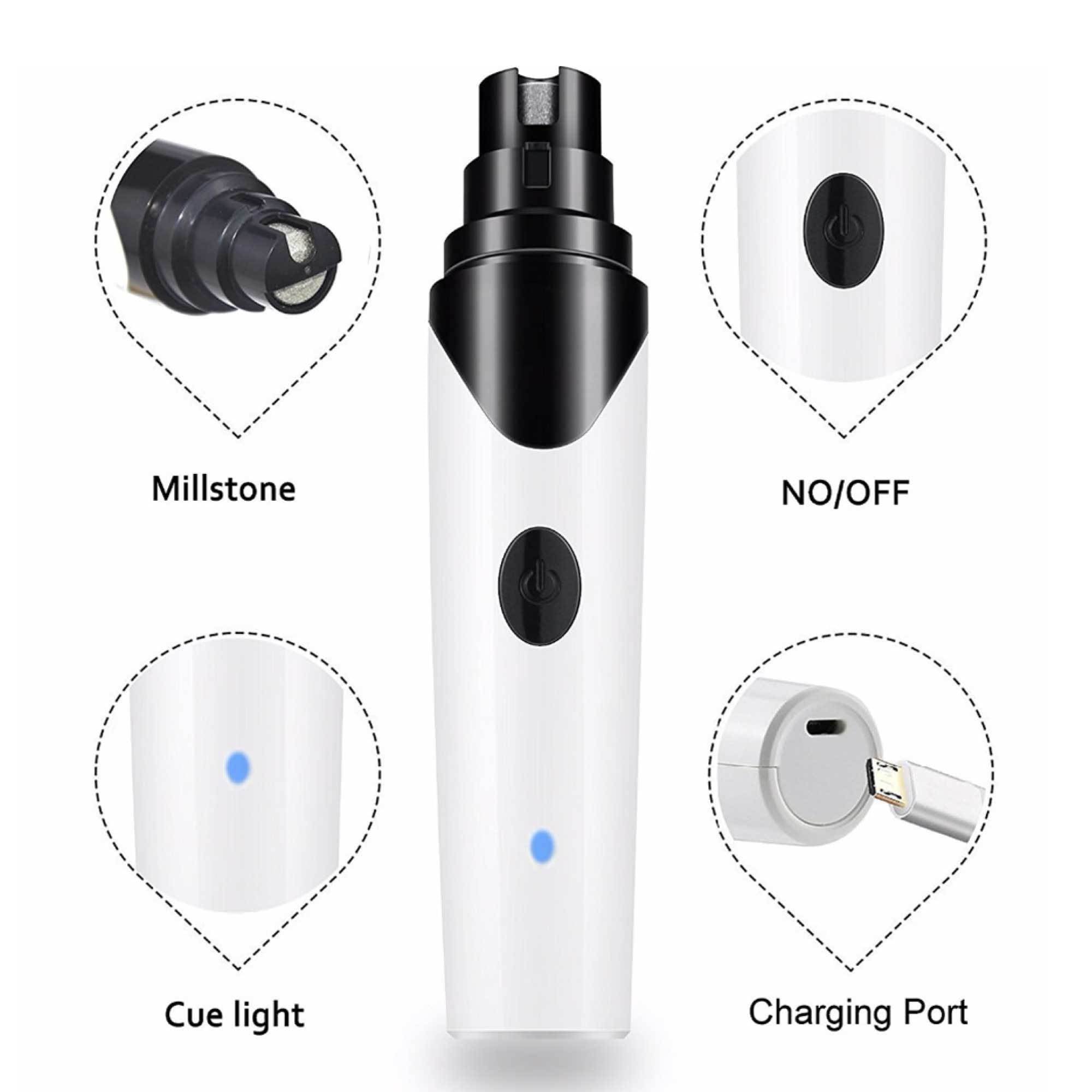 Meuleuse à Ongles Électrique Rechargeable pour Chiens et Chats