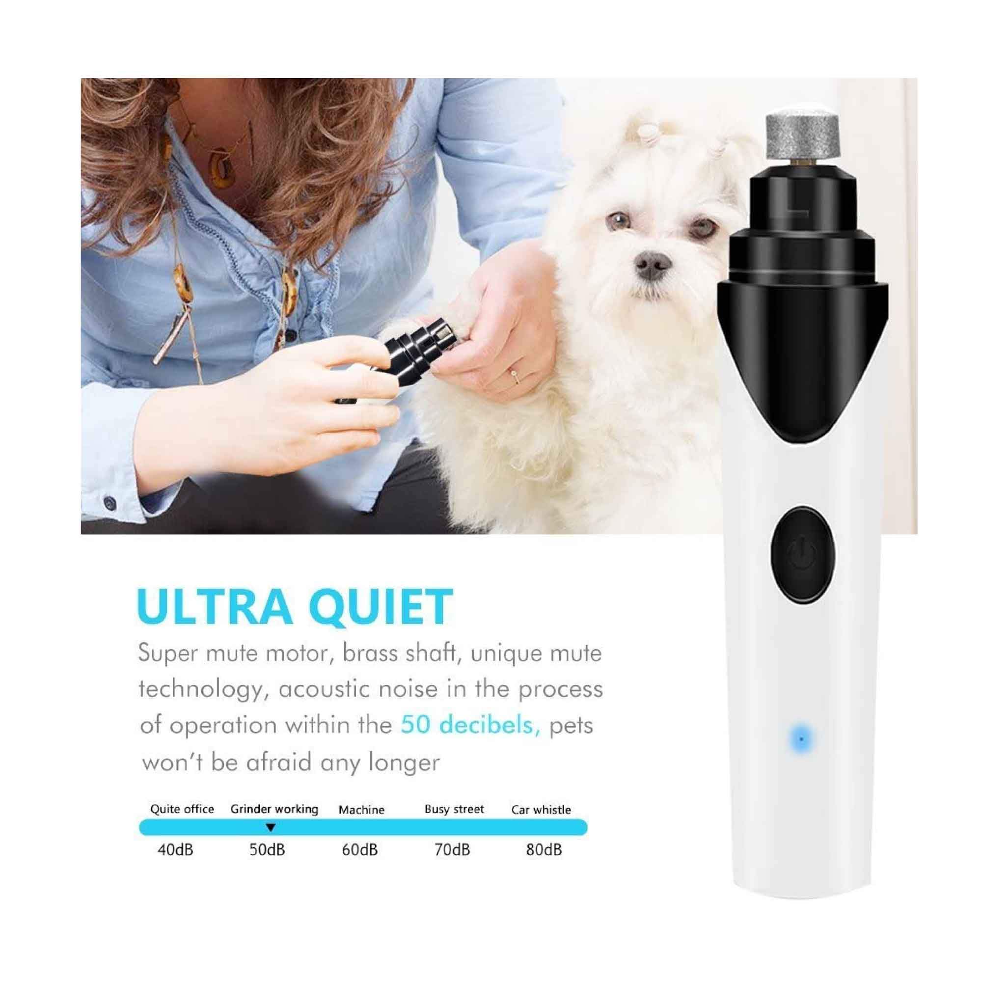 Meuleuse à Ongles Électrique Rechargeable pour Chiens et Chats