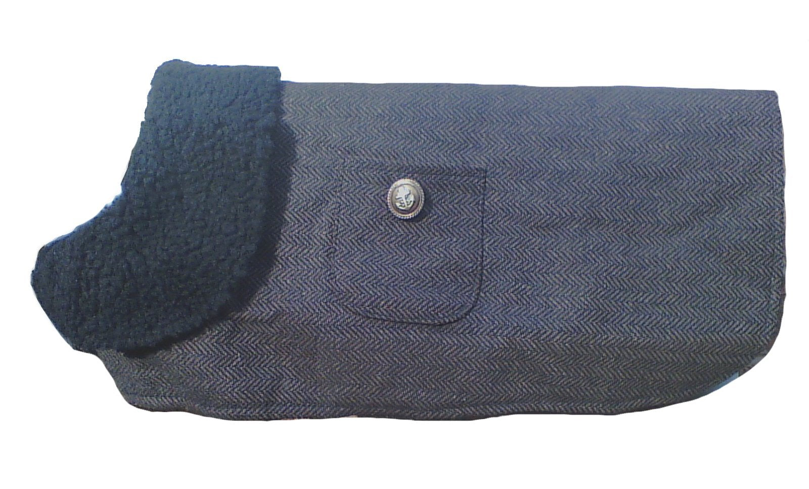 Manteau pour chien en chevrons marron