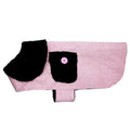Manteau pour chien en chevrons rose