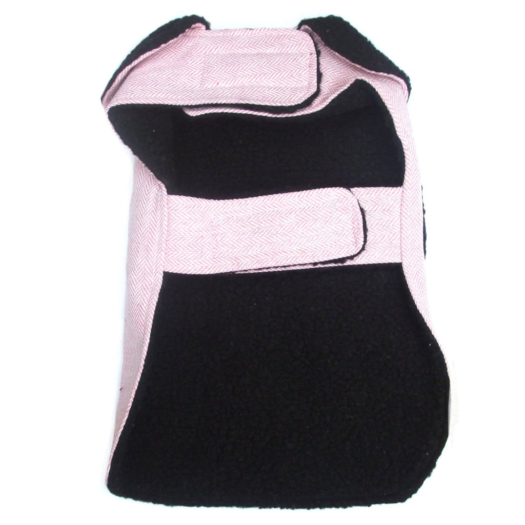 Manteau pour chien en chevrons rose