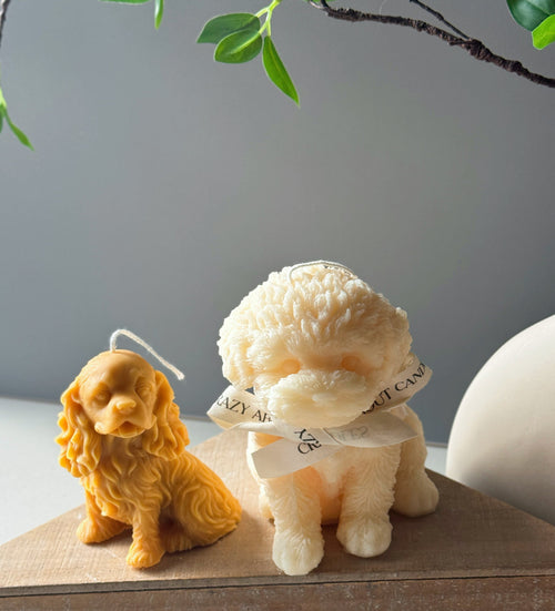 Bougie Grand Chiot - Parfaite pour les Amateurs de Chiens