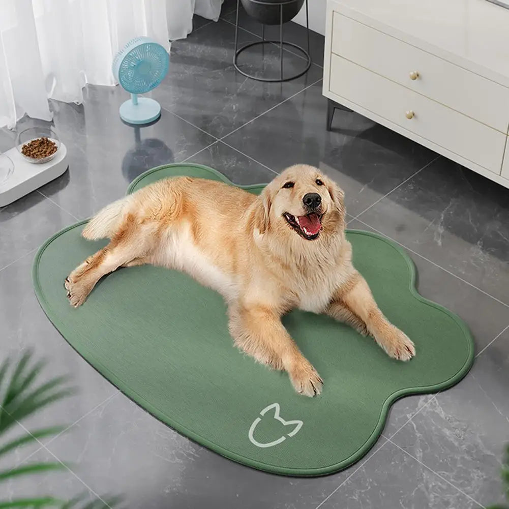 Tapis pour chat en soie glacée, matelas d'été rafraîchissant