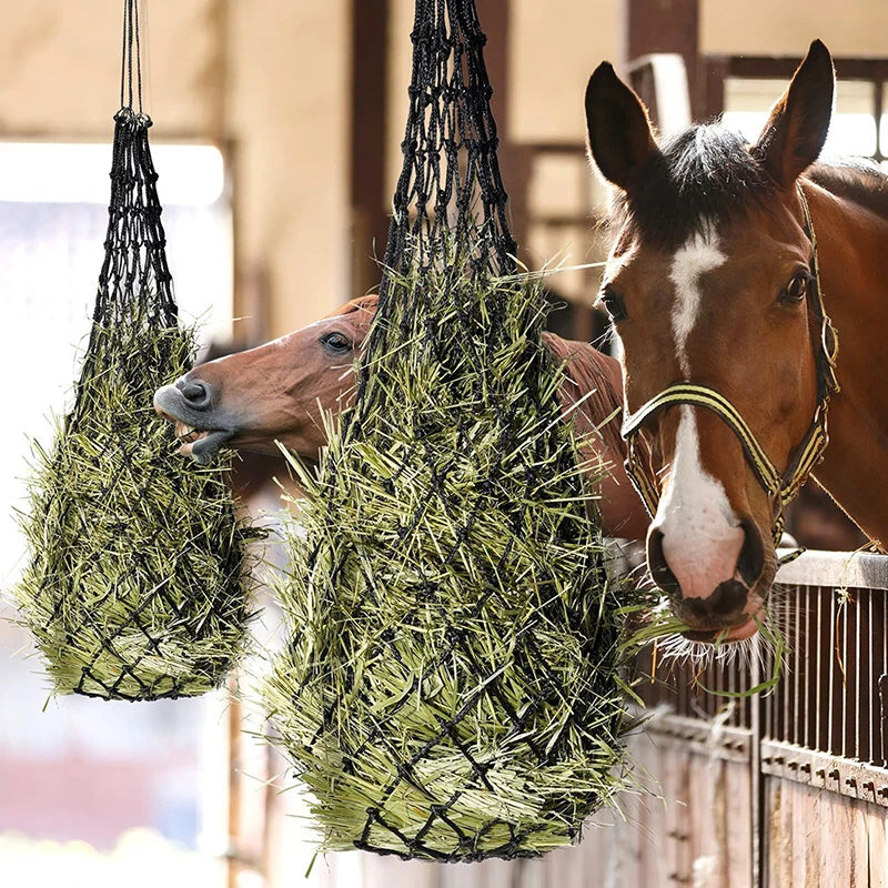 Filet de foin résistant pour cheval - Petit trou