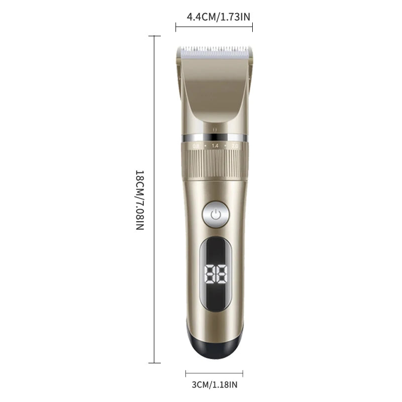 Tondeuse professionnelle pour chats et chiens, tout en métal, rechargeable.