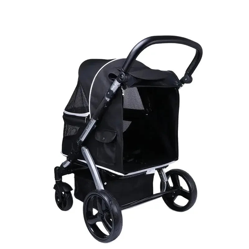 Chariot Pliable de Luxe : Confort et Praticité pour Vos Animaux