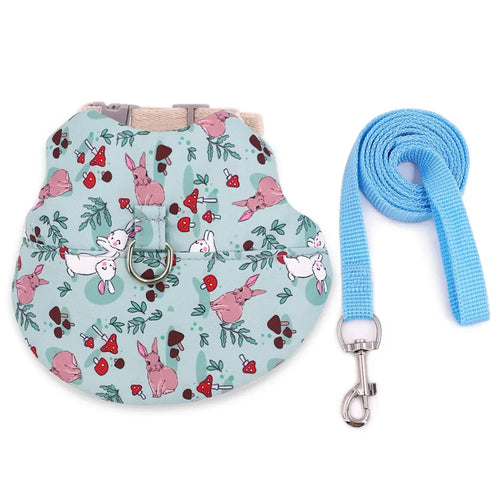 Harnais et Laisse Ajustables pour Lapin, Chat et Furets