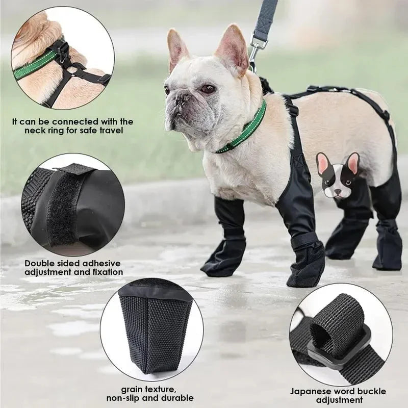 Bottes imperméables ajustables pour chiens