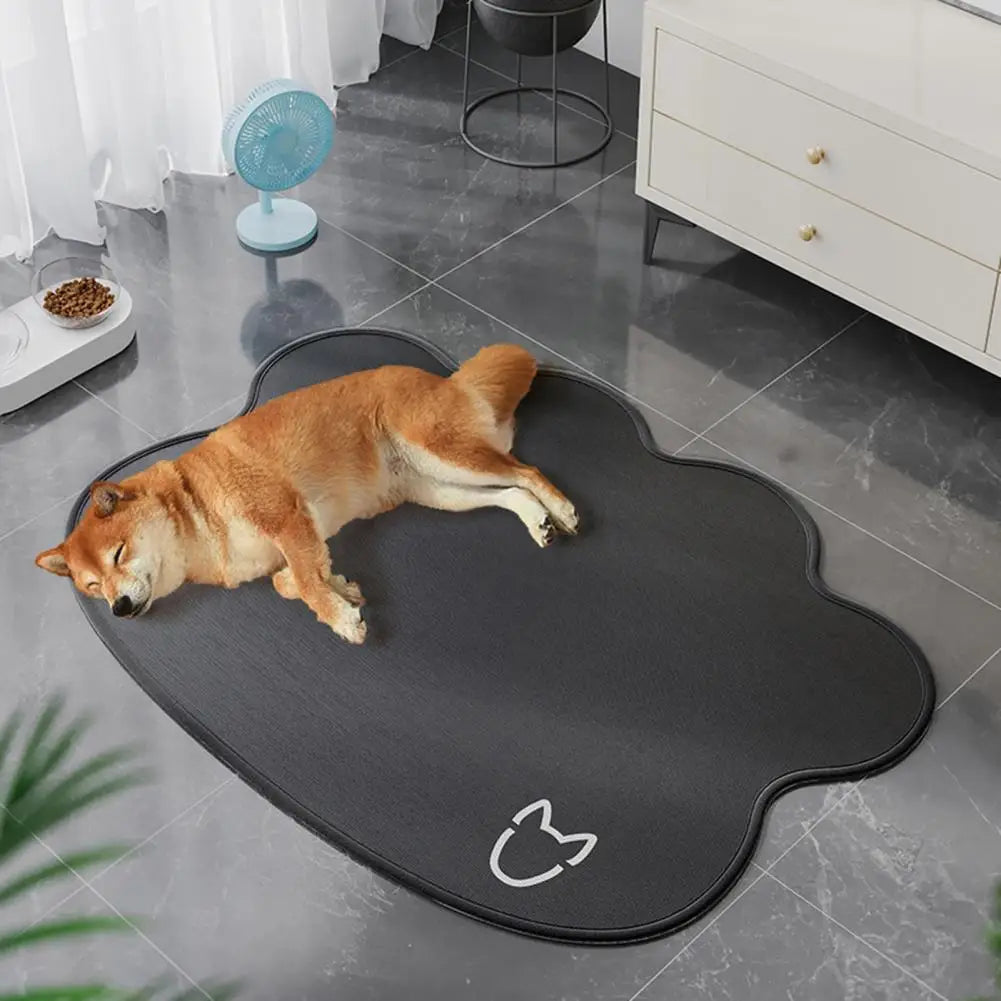 Tapis pour chat en soie glacée, matelas d'été rafraîchissant