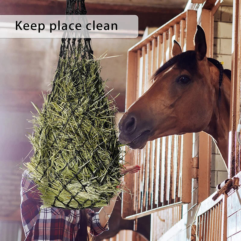 Filet de foin résistant pour cheval - Petit trou