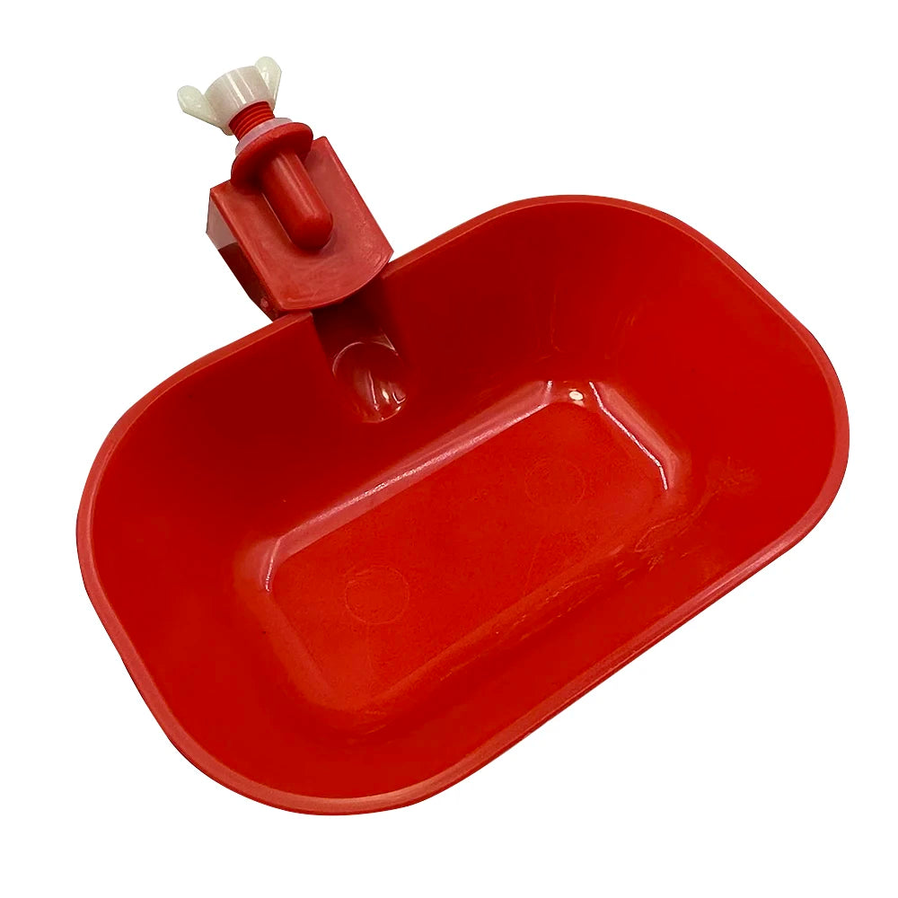 5 Pièces de Distributeur d'Eau Automatique Rouge pour Poules Canards Oies