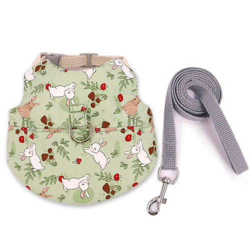 Harnais et Laisse Ajustables pour Lapin, Chat et Furets