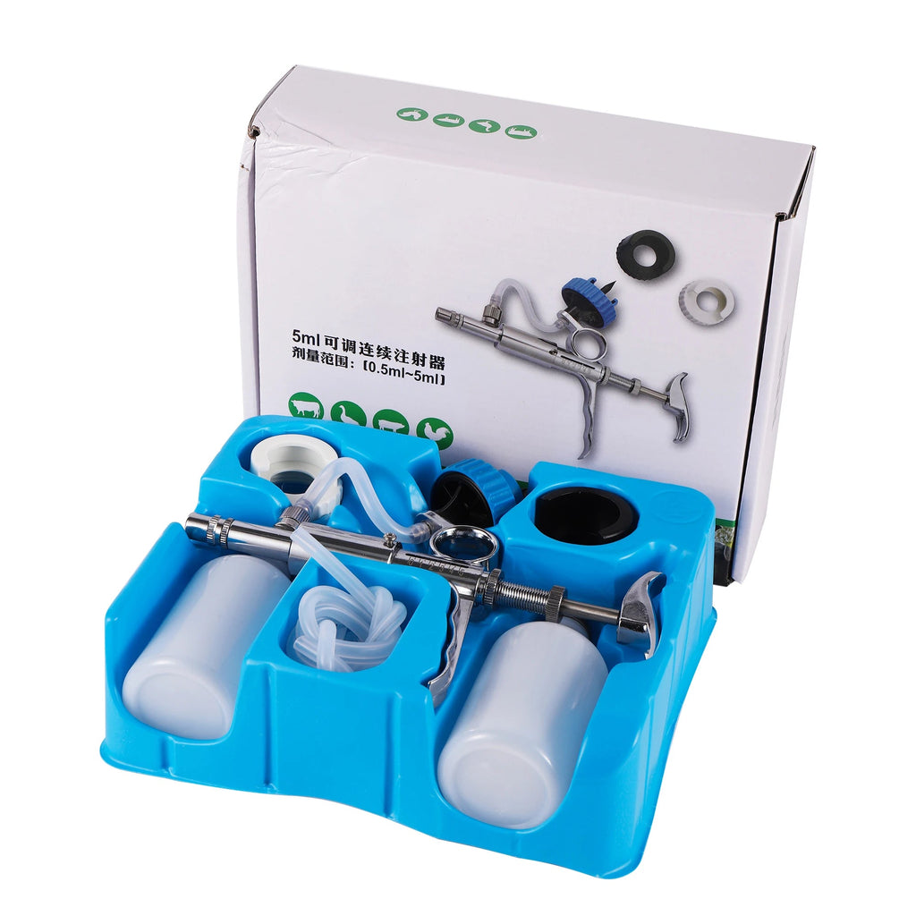 Syringe vétérinaire automatique continue 0,5~5 ml pour animaux de ferme