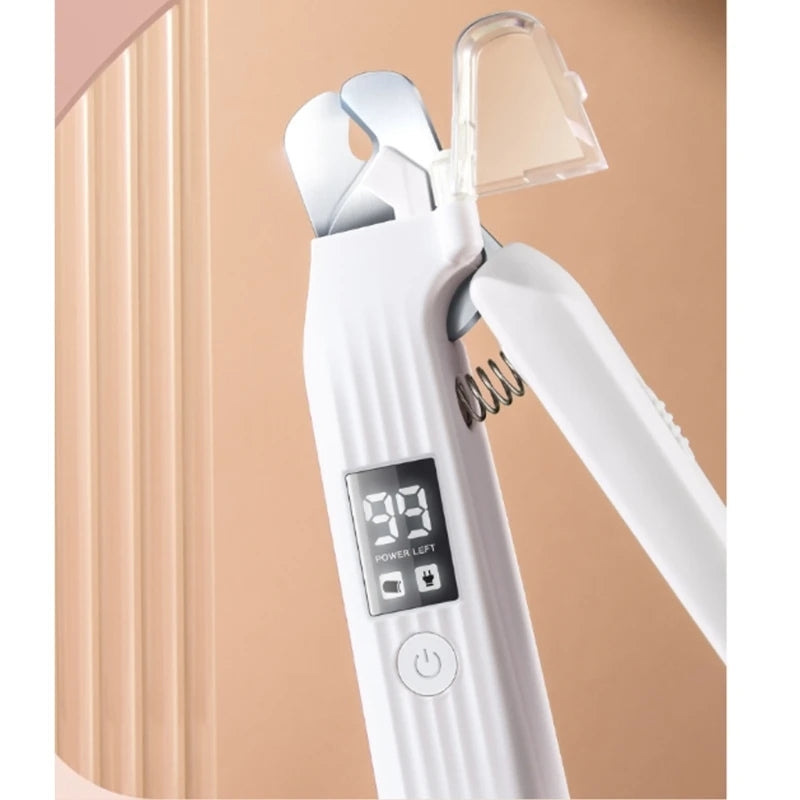 Tondeuse à griffes LED rechargeable pour animaux de compagnie, sécurité à domicile