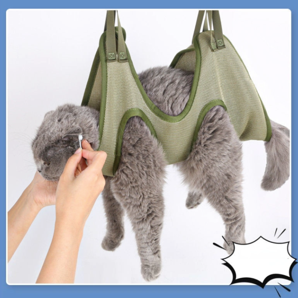 Chat Toilettage Restraint Bag avec Hammock