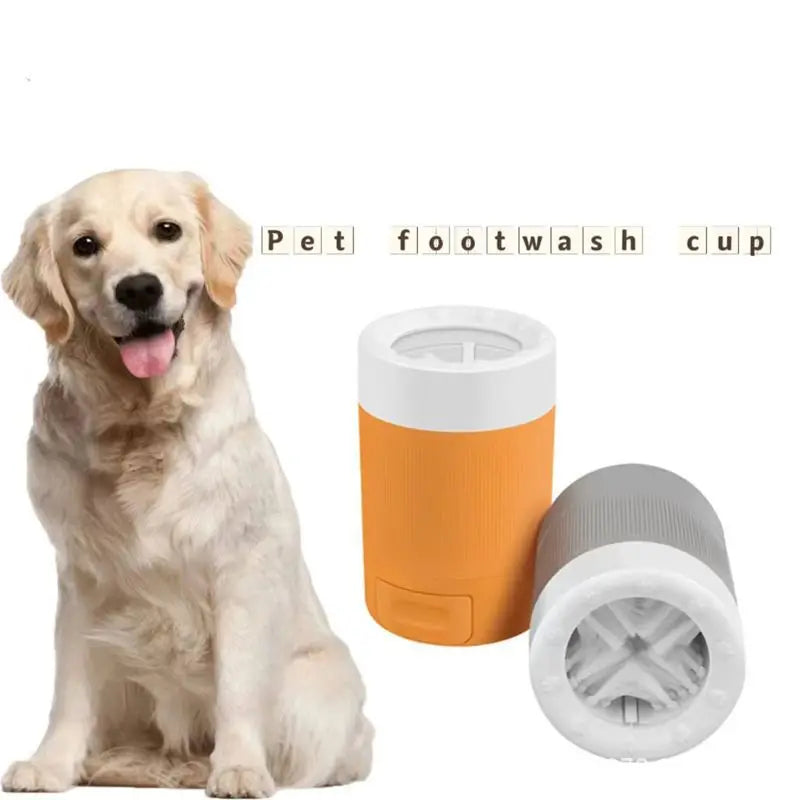 Tasse de nettoyage portable pour pattes de chien, semi-automatique, nettoyage et toilettage