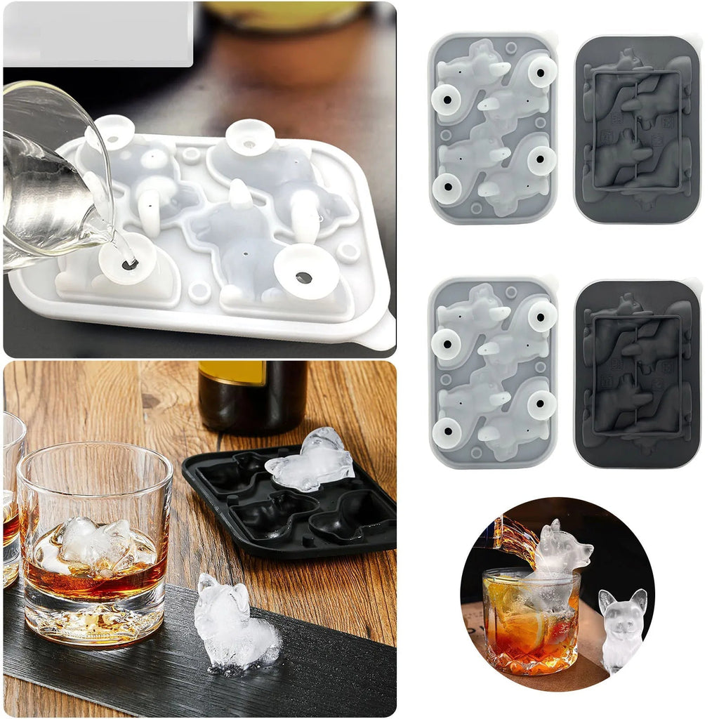 Moule à Glace Corgi en Silicone