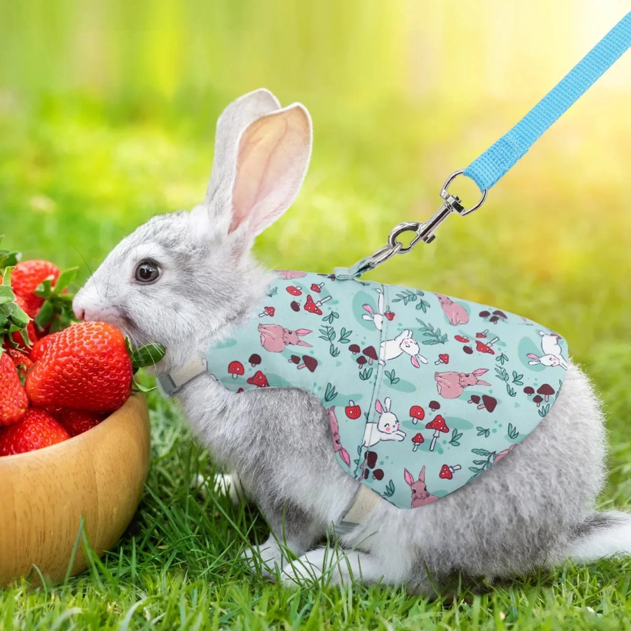 Harnais et Laisse Ajustables pour Lapin, Chat et Furets