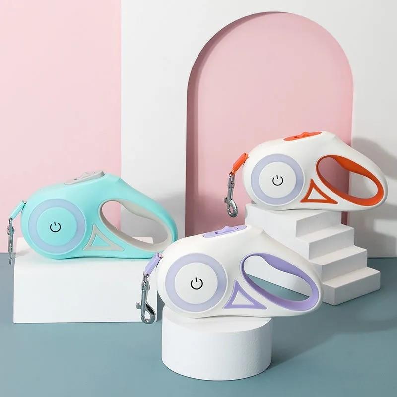 Automatique Retractable Lighting Chien Laisse