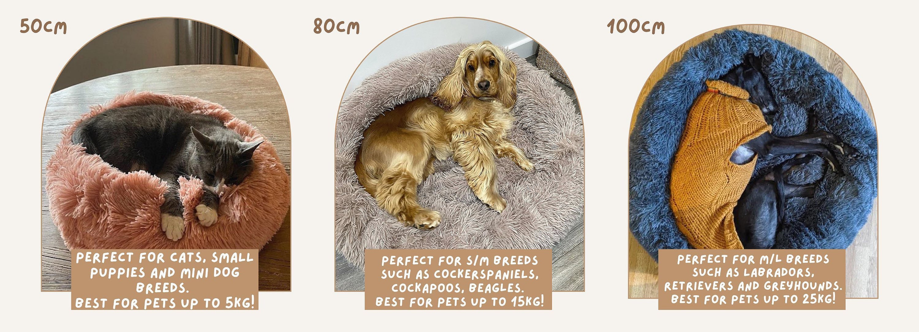 Lit donut apaisant chien & chat