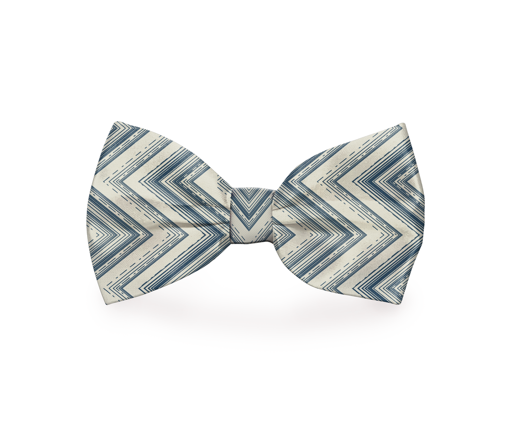 Nœud Papillon Zig Zag pour Chien