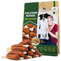 Friandises à mâcher pour chien - Os au calcium enrobés de poulet