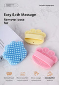 Brosse de bain pour chien en caoutchouc