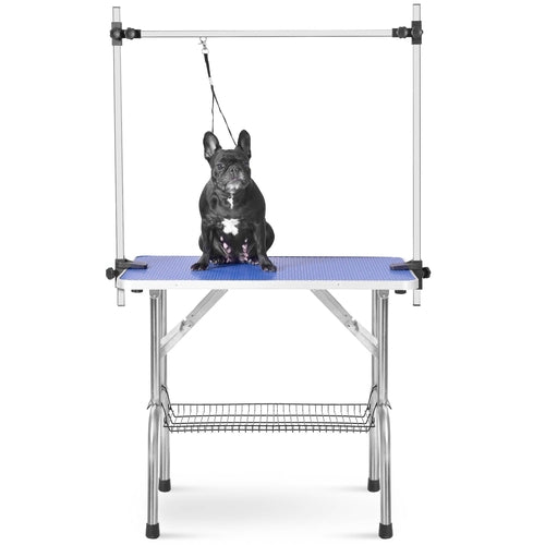 Table de toilettage pliable en acier inoxydable pour un toilettage pro