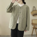 Manteau d'hiver en coton matelassé pour femme, léger et ajusté