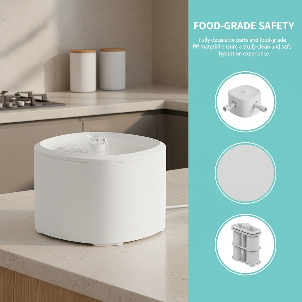 Fontaine à eau pour animaux ultra silencieuse, 3L d'eau circulante