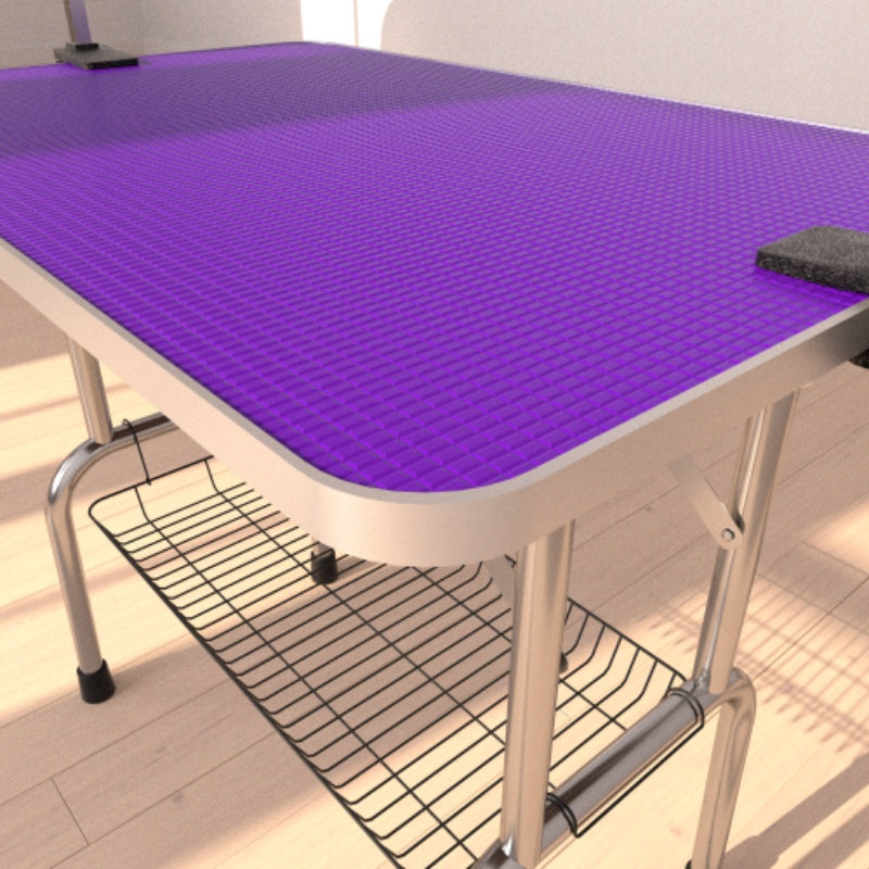 Table de Toilettage en Acier Inoxydable - Confort et Sécurité