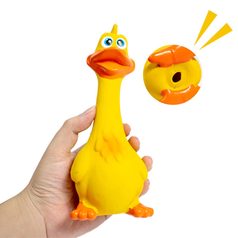 3pcs Latex Screaming Chicken Jouets Eco Friendly TPR Animal Squeaky Chien