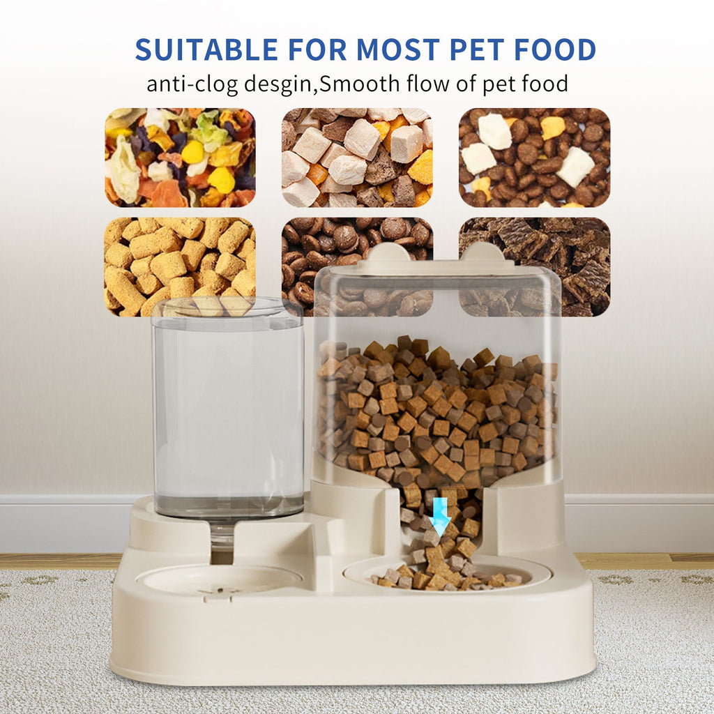 Distributeur transparent pour l'alimentation et l'hydratation des animaux