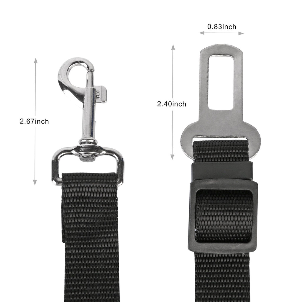 2Pcs Animal Chien Ceinture de Sécurité Laisse Réglable Animal Chien Chat Safety Leads