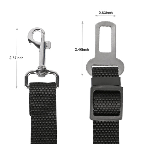 2Pcs Animal Chien Ceinture de Sécurité Laisse Réglable Animal Chien Chat Safety Leads