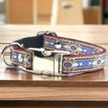 Collier en Coton Personnalisé Élégance pour Chien avec Charme Gravé