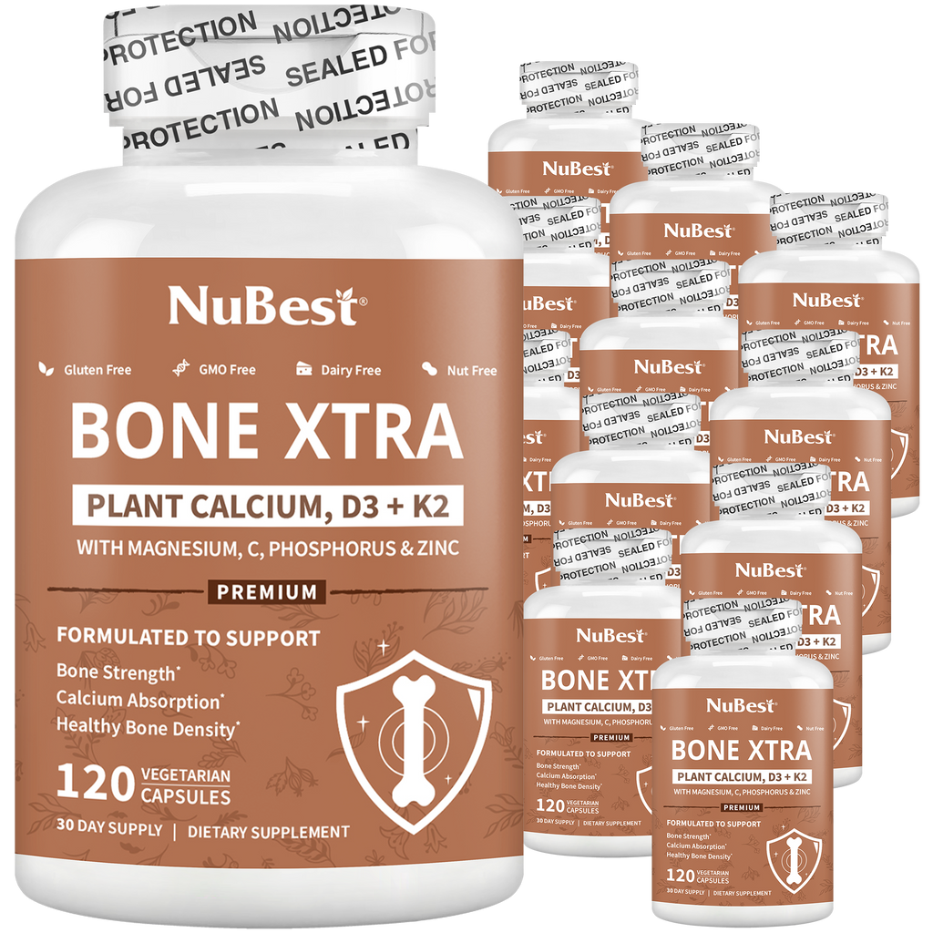 Bone Xtra - Formule à base de plantes pour soutenir des os en bonne santé pour les adultes,