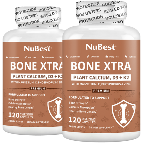 Bone Xtra - Formule à base de plantes pour soutenir des os en bonne santé pour les adultes,