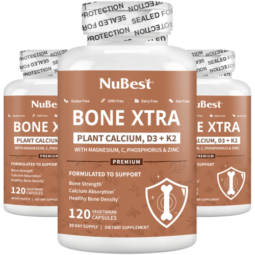 Bone Xtra - Formule à base de plantes pour soutenir des os en bonne santé pour les adultes,