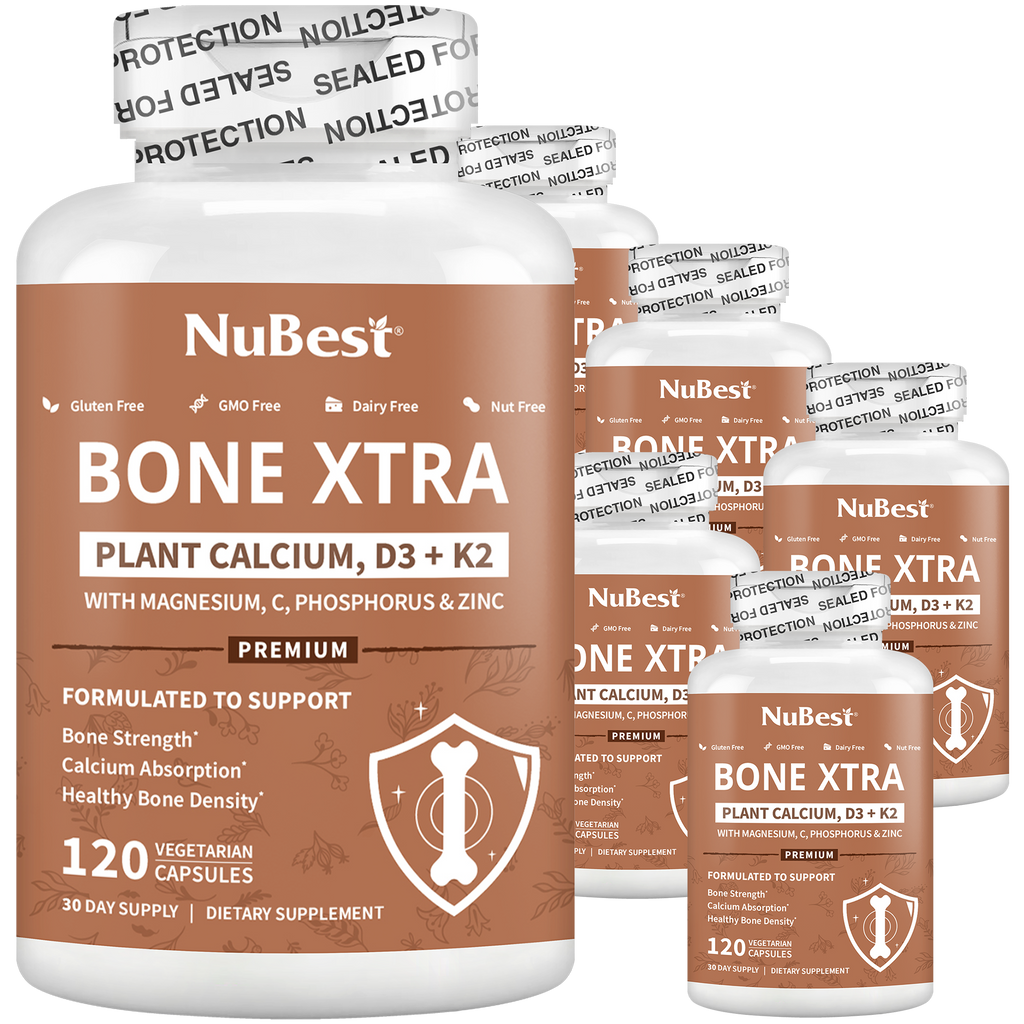 Bone Xtra - Formule à base de plantes pour soutenir des os en bonne santé pour les adultes,