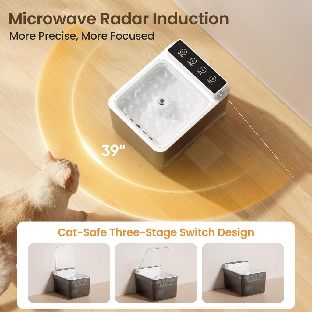 Fontaine à Eau Automatique Sans Fil pour Chats